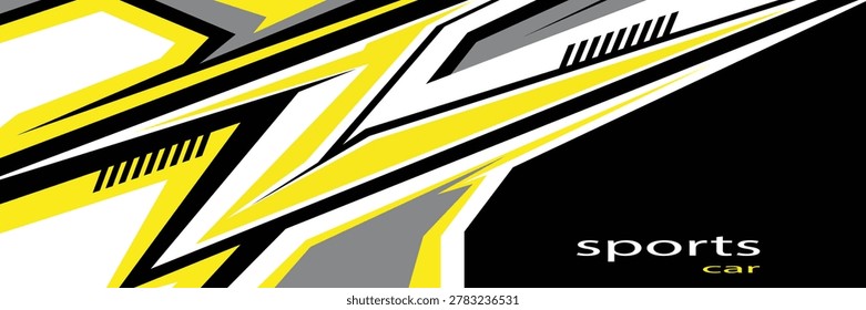 car livery graphic vector with exclusive colors. abstract grunge background design for vehicle vinyl wrap and sports car, racing car, jersey, banner and adventure ready to print.