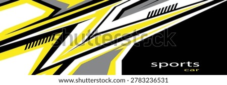 car livery graphic vector with exclusive colors. abstract grunge background design for vehicle vinyl wrap and sports car, racing car, jersey, banner and adventure ready to print.