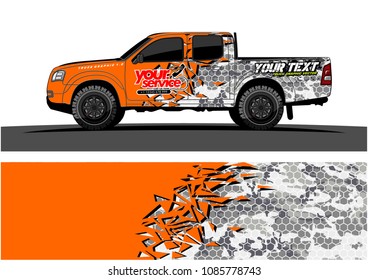 car livery vector. abstract explosion with grunge background design for vehicle vinyl wrap