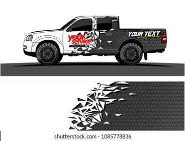 car livery vector. abstract explosion with grunge background design for vehicle vinyl wrap