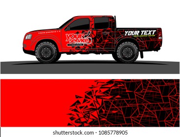 car livery vector. abstract explosion with grunge background design for vehicle vinyl wrap