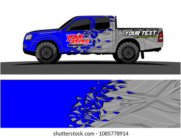 car livery vector. abstract explosion with grunge background design for vehicle vinyl wrap