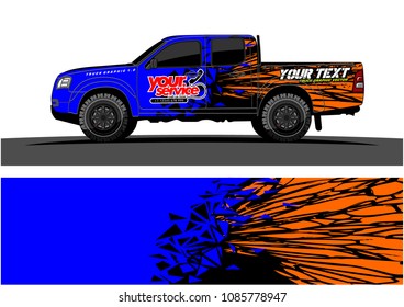 car livery vector. abstract explosion with grunge background design for vehicle vinyl wrap