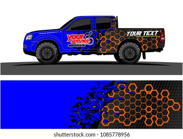 car livery vector. abstract explosion with grunge background design for vehicle vinyl wrap