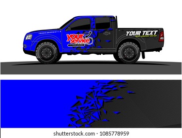 car livery vector. abstract explosion with grunge background design for vehicle vinyl wrap