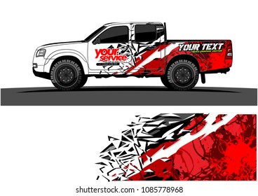 car livery vector. abstract explosion with grunge background design for vehicle vinyl wrap