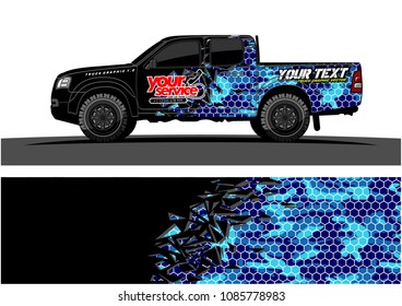 car livery vector. abstract explosion with grunge background design for vehicle vinyl wrap
