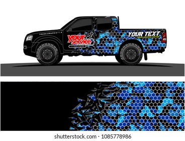 car livery vector. abstract explosion with grunge background design for vehicle vinyl wrap