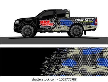 car livery vector. abstract explosion with grunge background design for vehicle vinyl wrap