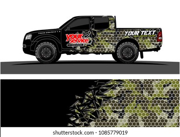 car livery vector. abstract explosion with grunge background design for vehicle vinyl wrap