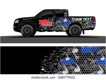 car livery vector. abstract explosion with grunge background design for vehicle vinyl wrap