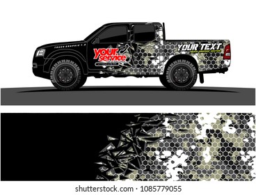 car livery vector. abstract explosion with grunge background design for vehicle vinyl wrap