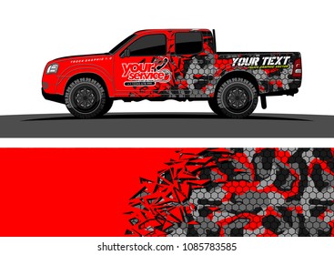 car livery vector. abstract explosion with grunge background design for vehicle vinyl wrap