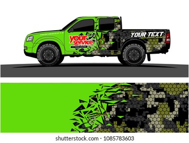 car livery vector. abstract explosion with grunge background design for vehicle vinyl wrap