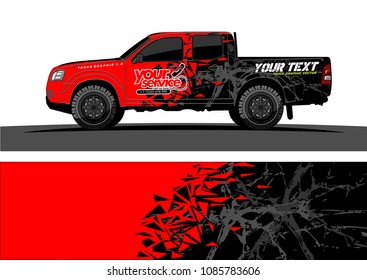 car livery vector. abstract explosion with grunge background design for vehicle vinyl wrap