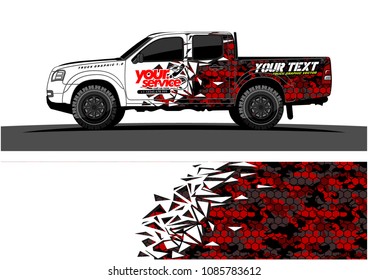 car livery vector. abstract explosion with grunge background design for vehicle vinyl wrap