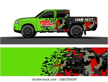 car livery vector. abstract explosion with grunge background design for vehicle vinyl wrap