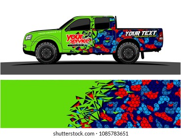 car livery vector. abstract explosion with grunge background design for vehicle vinyl wrap