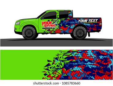 car livery vector. abstract explosion with grunge background design for vehicle vinyl wrap
