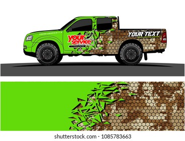 car livery vector. abstract explosion with grunge background design for vehicle vinyl wrap