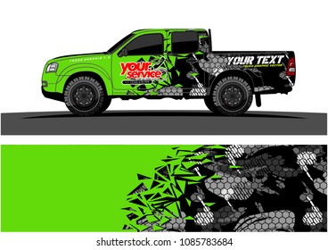 car livery vector. abstract explosion with grunge background design for vehicle vinyl wrap