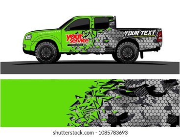 car livery vector. abstract explosion with grunge background design for vehicle vinyl wrap