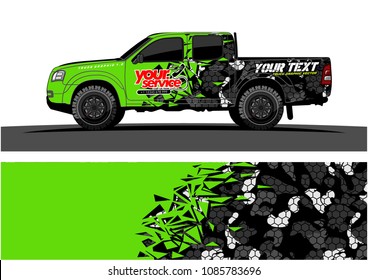 car livery vector. abstract explosion with grunge background design for vehicle vinyl wrap