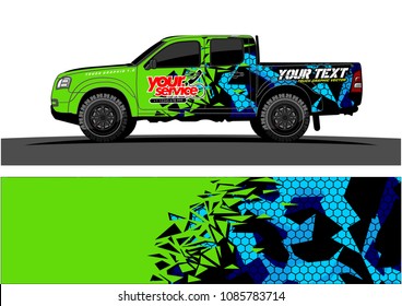 car livery vector. abstract explosion with grunge background design for vehicle vinyl wrap