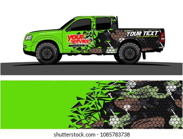 car livery vector. abstract explosion with grunge background design for vehicle vinyl wrap