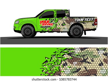 car livery vector. abstract explosion with grunge background design for vehicle vinyl wrap