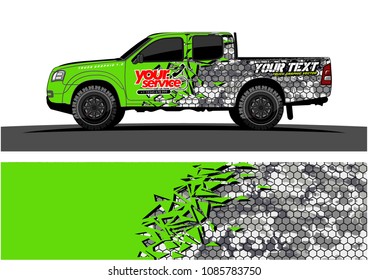 car livery vector. abstract explosion with grunge background design for vehicle vinyl wrap