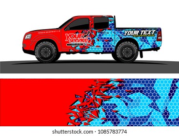car livery vector. abstract explosion with grunge background design for vehicle vinyl wrap