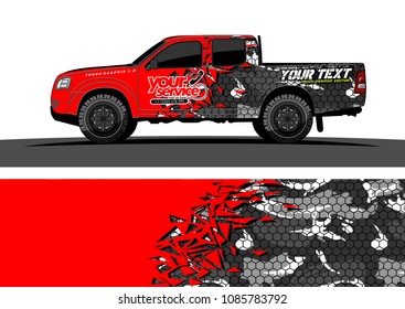 car livery vector. abstract explosion with grunge background design for vehicle vinyl wrap