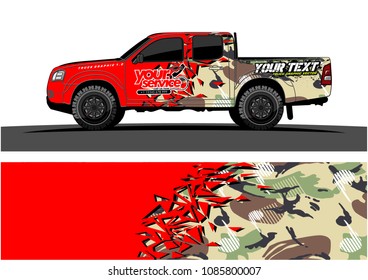 car livery vector. abstract explosion with grunge background design for vehicle vinyl wrap