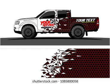 car livery vector. abstract explosion with grunge background design for vehicle vinyl wrap