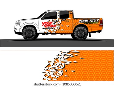 car livery vector. abstract explosion with grunge background design for vehicle vinyl wrap