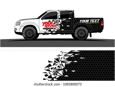 car livery vector. abstract explosion with grunge background design for vehicle vinyl wrap