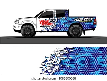 car livery vector. abstract explosion with grunge background design for vehicle vinyl wrap