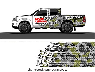 car livery vector. abstract explosion with grunge background design for vehicle vinyl wrap