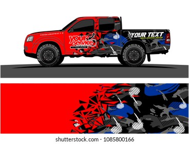 car livery vector. abstract explosion with grunge background design for vehicle vinyl wrap