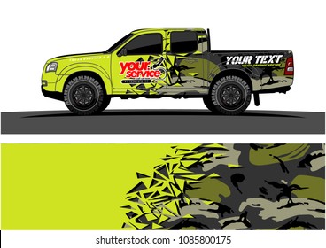 Car Livery Vector. Abstract Explosion With Grunge Background Design For Vehicle Vinyl Wrap