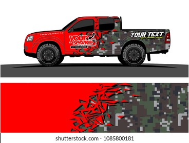 car livery vector. abstract explosion with grunge background design for vehicle vinyl wrap