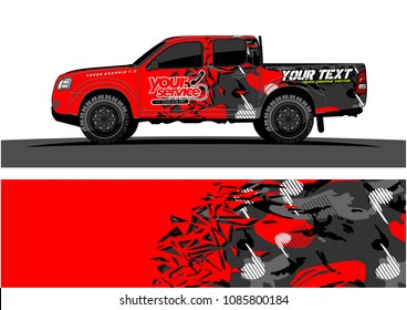 car livery vector. abstract explosion with grunge background design for vehicle vinyl wrap