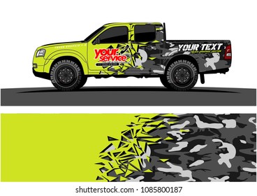 car livery vector. abstract explosion with grunge background design for vehicle vinyl wrap