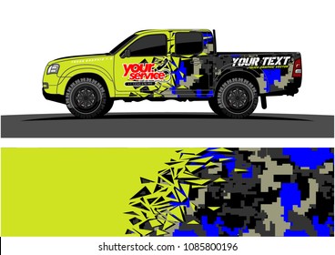 car livery vector. abstract explosion with grunge background design for vehicle vinyl wrap