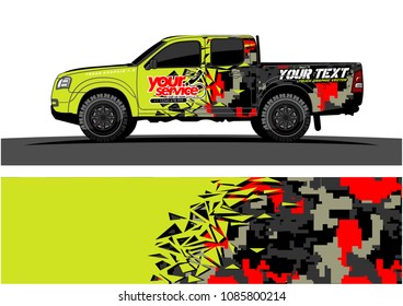 car livery vector. abstract explosion with grunge background design for vehicle vinyl wrap