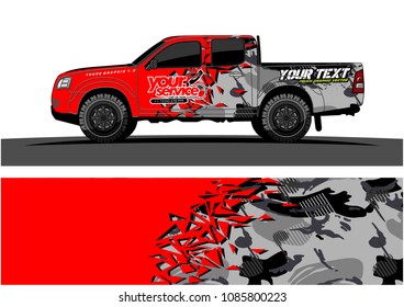 car livery vector. abstract explosion with grunge background design for vehicle vinyl wrap