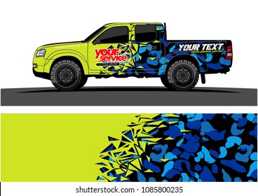 car livery vector. abstract explosion with grunge background design for vehicle vinyl wrap