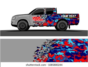 car livery vector. abstract explosion with grunge background design for vehicle vinyl wrap