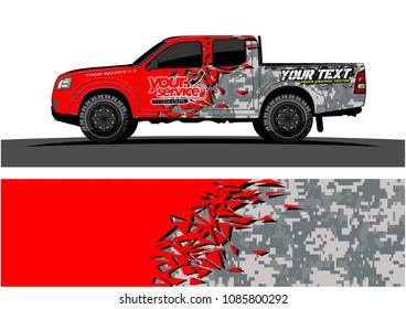 car livery vector. abstract explosion with grunge background design for vehicle vinyl wrap